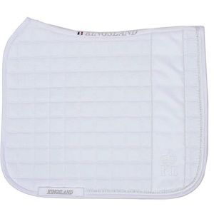 White dressage show pad